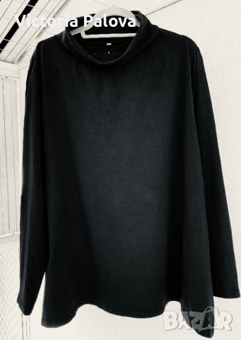 Много голямо черно поло памук, снимка 7 - Блузи с дълъг ръкав и пуловери - 39153849