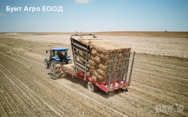Самотоварещо ремарке за правоъгълни бали, снимка 2 - Селскостопанска техника - 37234761