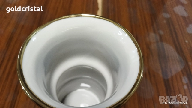 Стар български порцелан ваза , снимка 3 - Антикварни и старинни предмети - 52941385