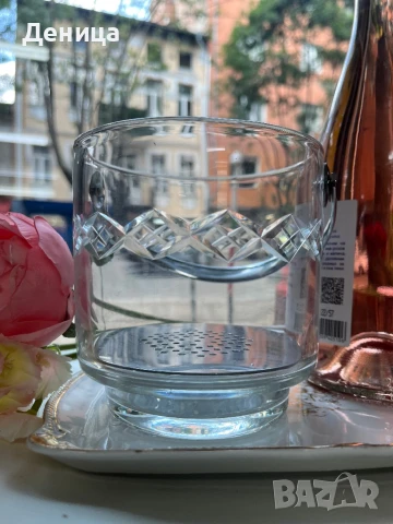 Кристална ледарка с метална дръжка , снимка 2 - Прибори за хранене, готвене и сервиране - 51112161