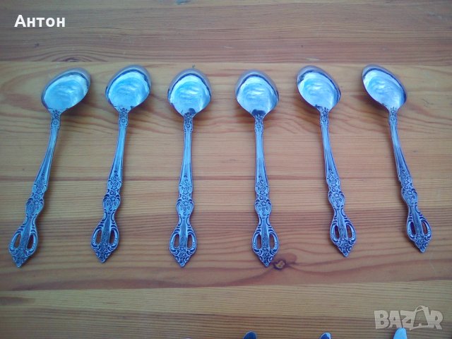 Лъжици German Model 6 бр , 19 см, снимка 2 - Прибори за хранене, готвене и сервиране - 27426974