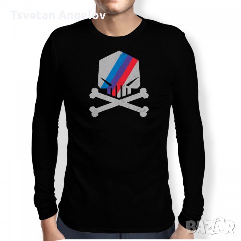 Мъжка тениска BMW Motorsport Power Skull, снимка 2 - Тениски - 32569516