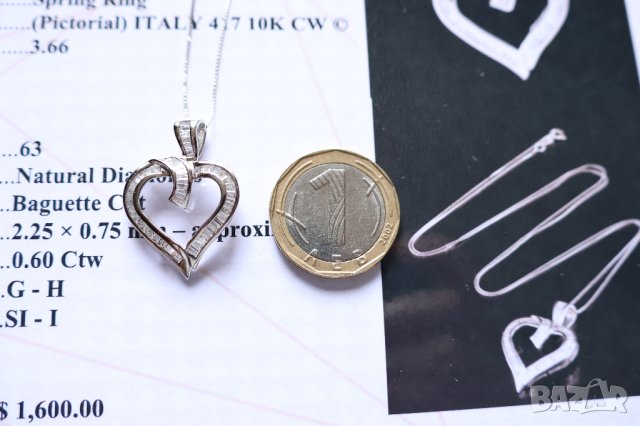Ново Италианско Златно Колие с 0.60кт Естествени Диаманти, снимка 9 - Колиета, медальони, синджири - 43145295
