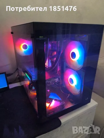 мощен геймърски компютър ryzen am5 ddr5 32gb rx 6900 xt водно охлаждане , снимка 1
