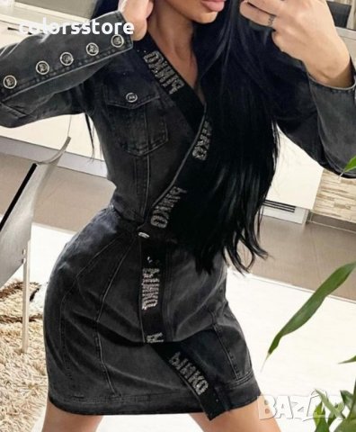 Дънкова рокля Pinko код Br238, снимка 4 - Рокли - 37808914