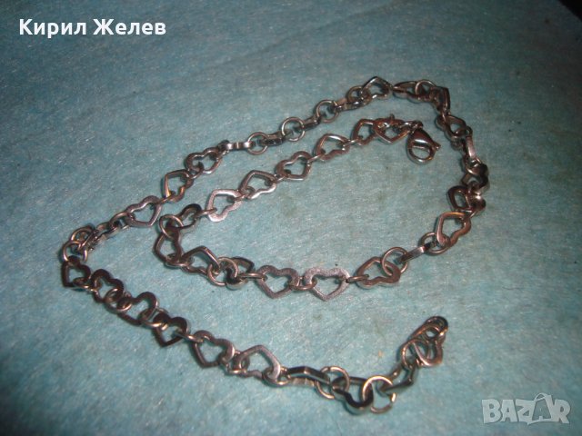 СЪРЦЕВИДЕН МОДЕН СТОМАНЕН ЛАНЕЦ НЕРЪЖДАЕМА БЛАГОРОДНА СТОМАНА КОЛИЕ ГЕРДАНЧЕ 27154, снимка 5 - Колиета, медальони, синджири - 35006387