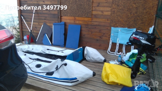 Продавам лодка Zodiac 340 с мотор Suzuki