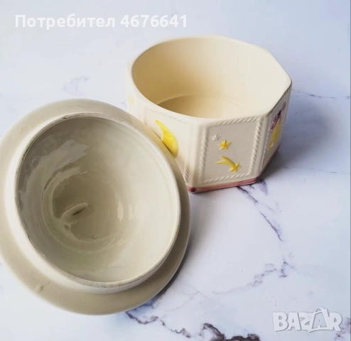 Керамичен винтидж съд , снимка 4 - Сервизи - 52938342