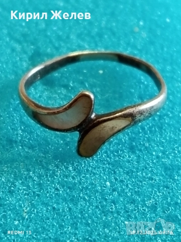 Артистичен арт нуво стил сребърен пръстен стилен 18171, снимка 3 - Пръстени - 52717655