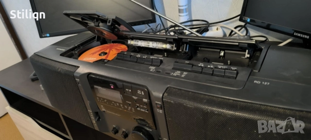 SIMENS RD 127 Преносимо CD радио с двоен касетофон/Ghetto Vintage, снимка 7 - Радиокасетофони, транзистори - 52923122