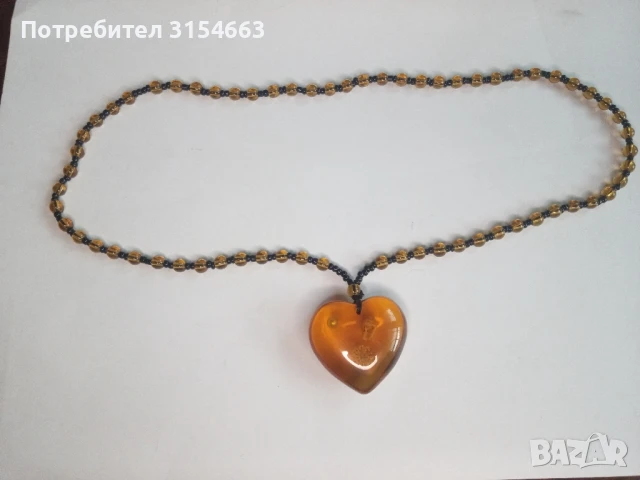 Гердан с кехлибар , снимка 2 - Колиета, медальони, синджири - 50466956