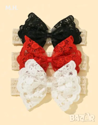 Широки бебешки ленти за глава, снимка 5 - Шноли, диадеми, ленти - 48231665