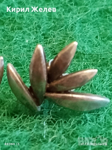 ЕЛЕГАНТНИ СРЕБЪРНИ ОБЕЦИ във ФОРМАТА на РАЗЦЪФНАЛ ЛОТУС МАЙСТОРСКА ИЗРАБОТКА 26442, снимка 2 - Обеци - 52737690