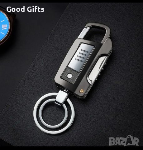 4в1 Електрическа USB Запалка с Ножче, Отварачка и Тирбушон, снимка 1 - Коледни подаръци - 43401351