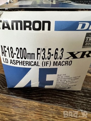 Tamron AF 18-200mm f/3.5-6.3 Di II XR LD Asp. (IF) Macro за Canon, снимка 11 - Обективи и филтри - 40768514