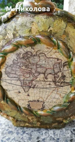 Винтидж ръчно декорирана бутилка , снимка 4 - Други - 50584260