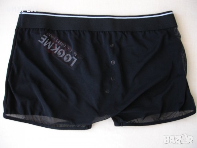 мъжки прашки, еротични боксерки марка Lookme, черни, с йероглифи, снимка 4 - Бельо - 26476100