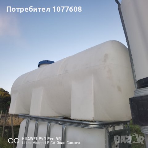 Цистерна 1000 литра! Резервоар за вода, мляко и хранителни продукти , снимка 1 - Други машини и части - 30550203