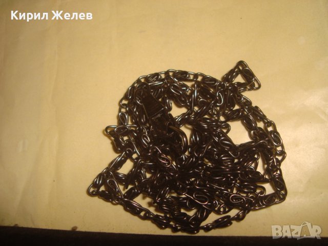 КРАСИВА ЗДРАВА СТОМАНЕНА РЕТРО ПЛЕТКА ВЕРИЖКА СИНДЖИРЧЕ КЮСТЕК 30156, снимка 4 - Колиета, медальони, синджири - 37912740