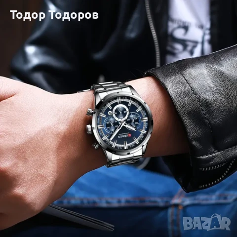 Часовник CUREN - 8355-CH-BLU, снимка 2 - Мъжки - 50610578
