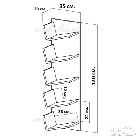 Етажерка за стена,полица,етажерки(код-0802), снимка 5 - Етажерки - 40865139