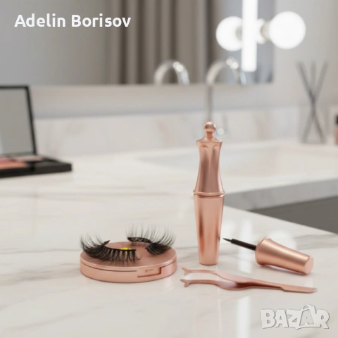 Ръчно изработени изкуствени мигли 3D с магнити - лесно поставяне и естествен вид, снимка 4 - Козметика за лице - 53536873