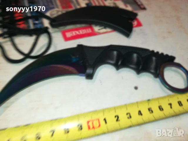 НОЖ-ИЗВИТ С КАНИЯ И ВРЪВ 1807251008, снимка 9 - Ножове - 51059702