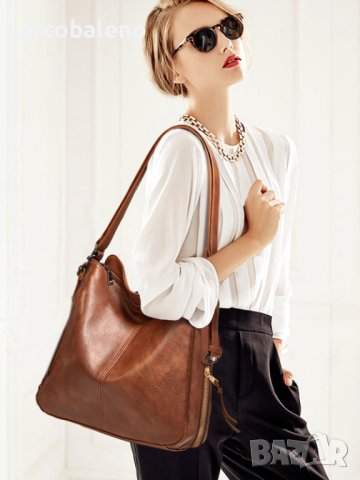 Елегантна дамска кожена чанта-раница 2 в 1, 3цвята - 024, снимка 6 - Чанти - 42008575