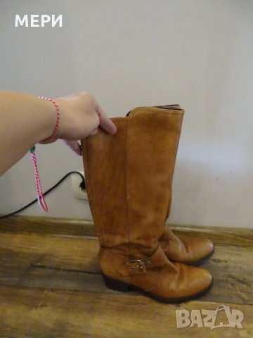 Естествена кожа ботуши Made in Italy, снимка 3 - Дамски ботуши - 32511429