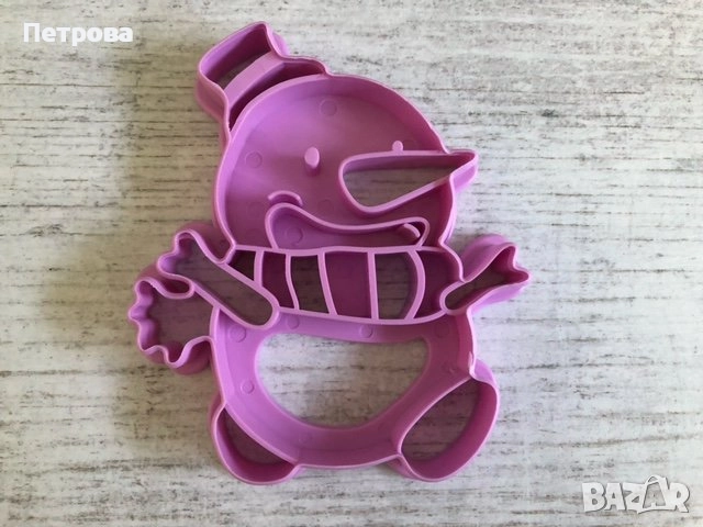 Релефни резци „Еленче”, „Снежен човек”, „Снежинка” и „Дядо Коледа в комин”, снимка 4 - Форми - 35465677