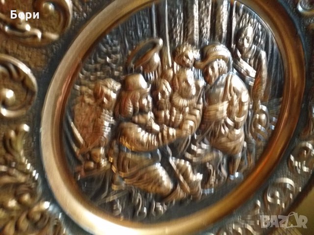 Голям  шведски плакет 60см диаметър, снимка 9 - Картини - 27594844