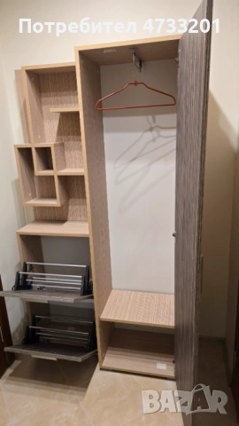 Портманто с гардероб, два шкафа за обувки и етажерки , снимка 2 - Портманта - 53424126