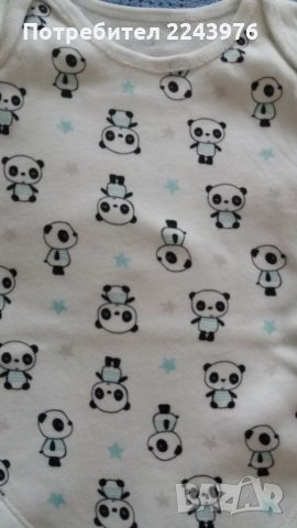 бебешко боди с къс ръкав - 2 бр., снимка 2 - Бодита за бебе - 27953075