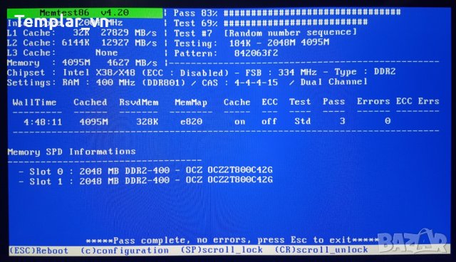 Asus P5Q 775 /  Kingston + OCZ Titanium 2x2 800/ , снимка 7 - RAM памет - 28913866