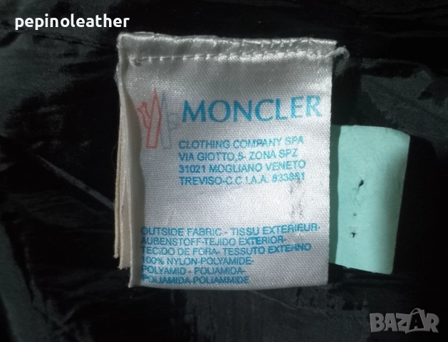 MONCLER дамско черно зимно яке грейка пухенка размер XL, снимка 6 - Якета - 53311319
