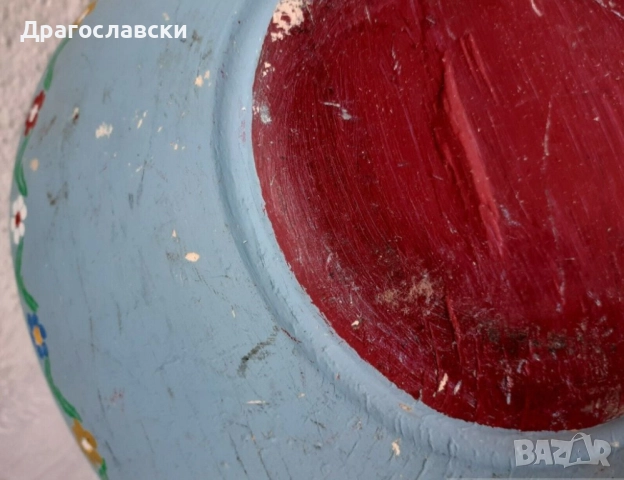 Красиви дървени, рисувани лъжица с дръжка и съд - каче, снимка 14 - Декорация за дома - 28879534