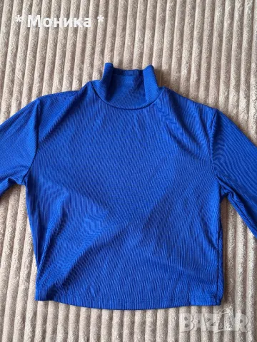 Синя блуза Bershka