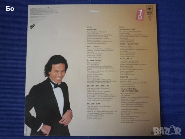 грамофонни плочи Julio Iglesias, снимка 13 - Грамофонни плочи - 41393371