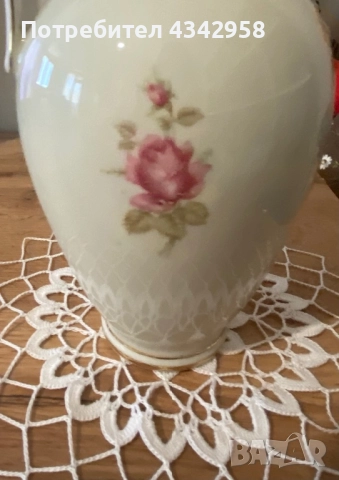 Винтидж порцеланова ваза Bavaria.1950-1960г., снимка 4 - Антикварни и старинни предмети - 52934220