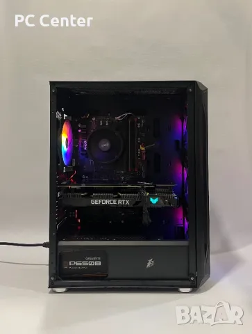 Геймърски компютър AMD Ryzen 5 3600, ASUS TUF RTX 3060 12GB, 16GB ram, снимка 2 - Геймърски - 48929976