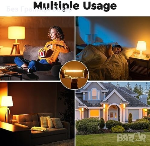 Нов комплект от 5 броя R7s Халогенни крушка 78 mm 48 W, снимка 5 - Крушки - 43167642