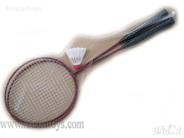 За движение, спорт и здраве - Федербал метален с перце, снимка 1