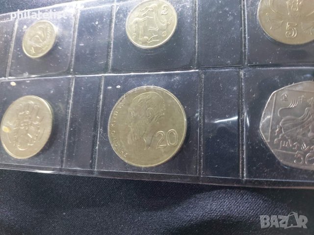 Комплектен сет - Кипър в пенсове , 6 монети, снимка 3 - Нумизматика и бонистика - 43187072