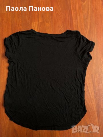 Дамска черна тениска Tally Weil, снимка 3 - Тениски - 33339986