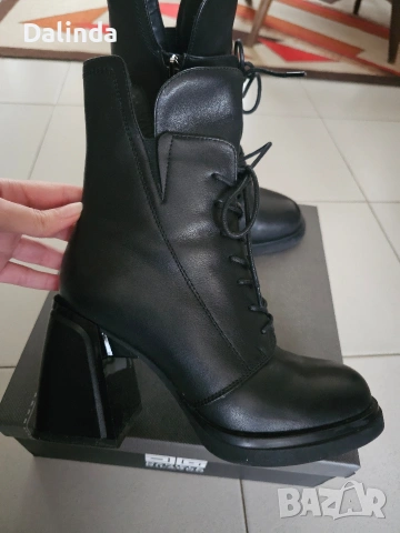 Дамски боти естествена кожа, снимка 3 - Дамски боти - 53243412