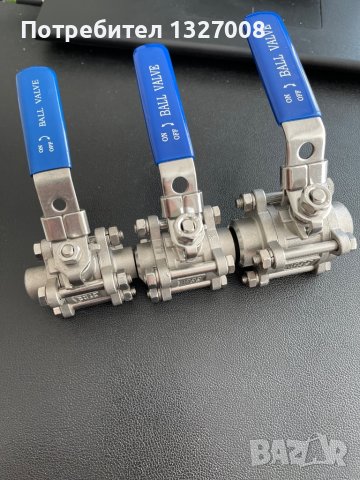 Неръждаем сферичен кран от 3 части за заварка, снимка 4 - Други машини и части - 36728183