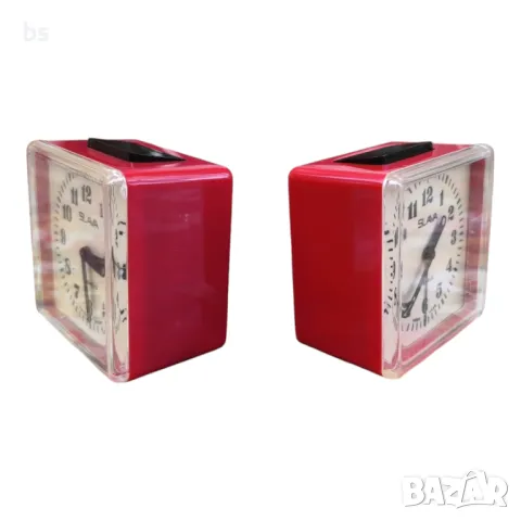 Ретро механични будилници Slava (обслужени), снимка 3 - Антикварни и старинни предмети - 49826503