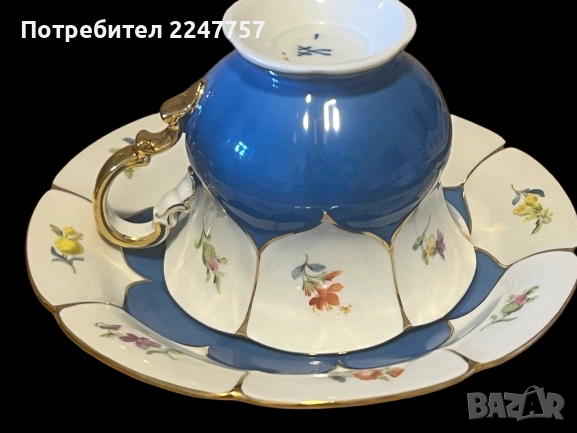 Двоен сет порцелан Meissen B- Form, снимка 7 - Антикварни и старинни предмети - 51485044