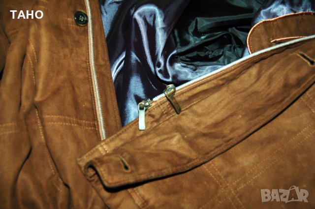 Мъжко велурено палто, снимка 8 - Палта - 27375573