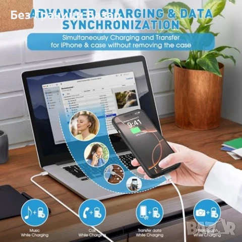 Нов iPhone 14 Pro Max/13 Pro Max Батерия кейс 13800mAh Ултра Тънък калъф Айфон, снимка 8 - Калъфи, кейсове - 50799621